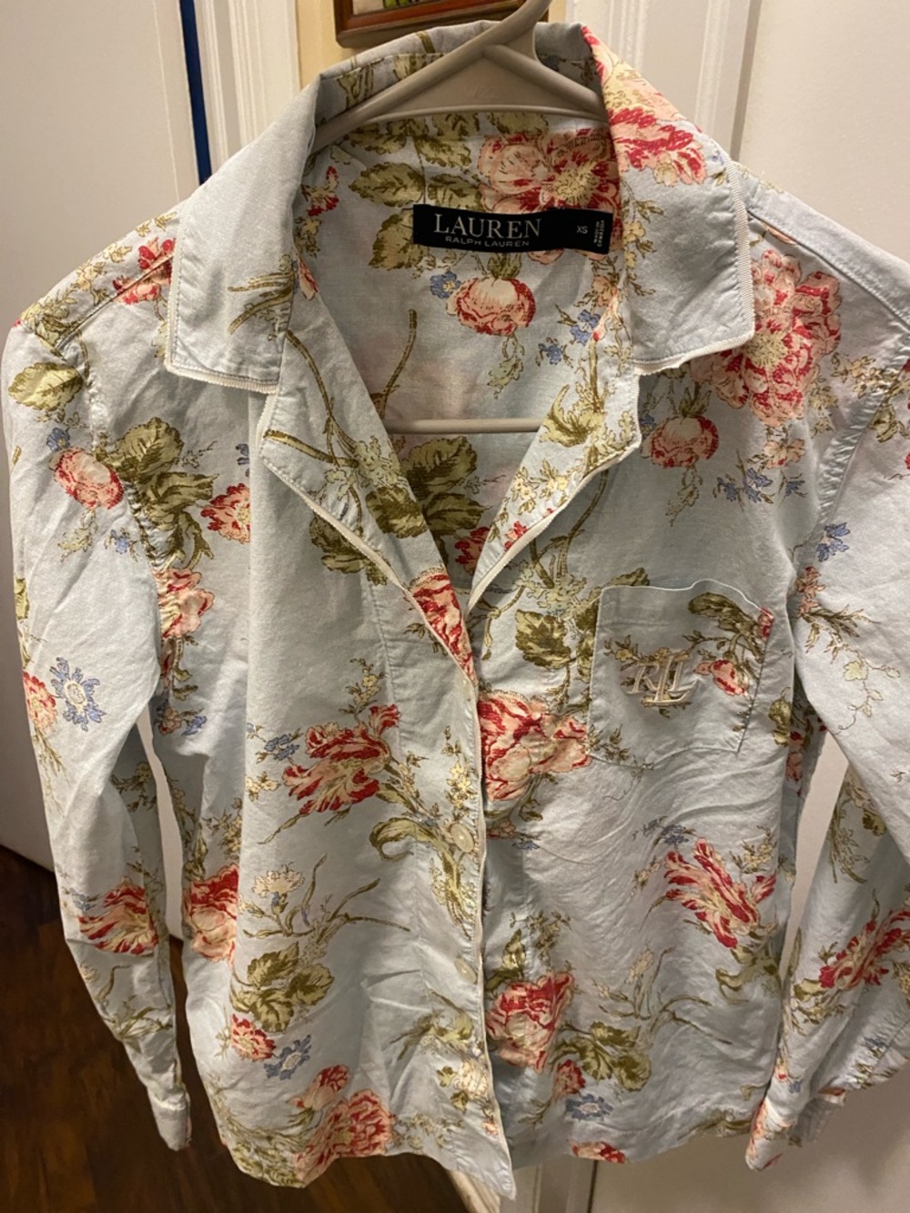 Ralph Lauren Floral Button-Down Pajama Shirt